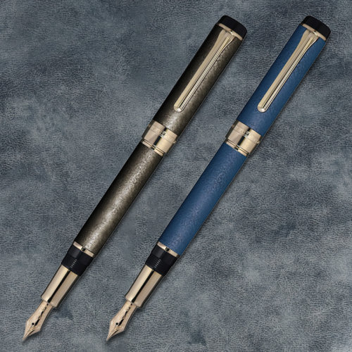 Q日本写乐sailor 钢笔 CYLINT第五弹 新泻漆器 蓝杆 棕杆 21K