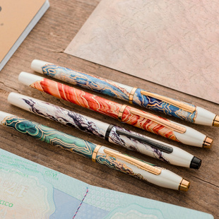 美国CROSS 签字笔旅行系列书写练字商务办公水性芯 高仕宝珠笔