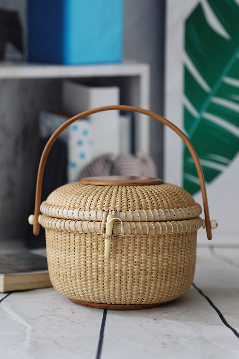 藤田新款网红手提包高级感小众藤编水桶包田园风百搭通勤日系风,收纳整理,包包收纳盒/箱,淘宝优惠券,粉丝福利购,淘宝优惠卷