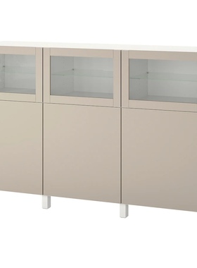 IKEA宜家BESTA贝达S12储物玻璃门展示柜北欧简约储物收纳柜