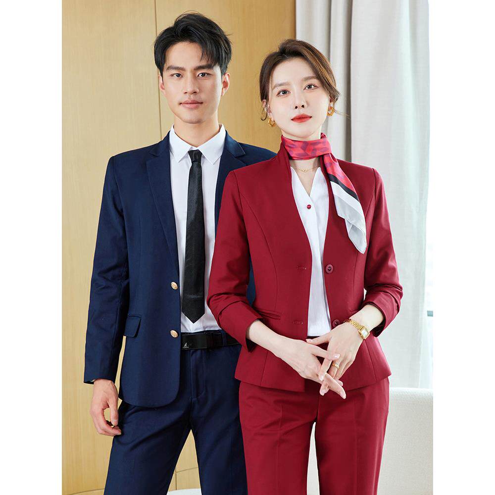 男、女职业工作服套装酒店、房地产、房地产、珠宝、金店、美容院