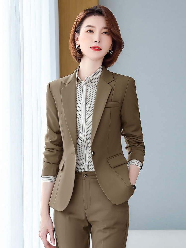 高端大牌西装套装女总裁售楼部处职业装气质女神范工作服经理正装