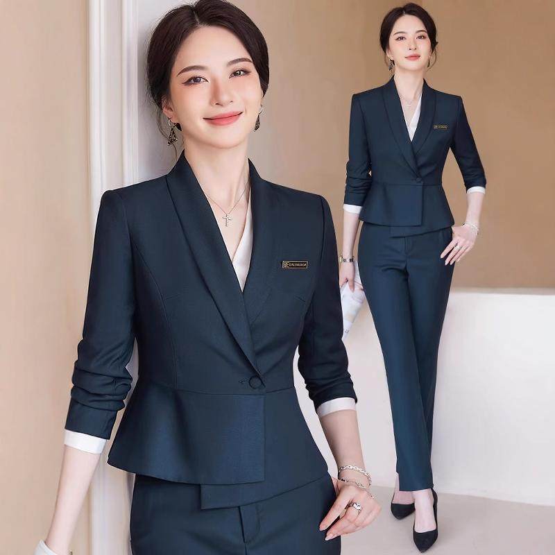 职业套装女西装正装2024新款春秋教师套裙高端美容院珠宝店工作服,女装/女士精品,西装,淘宝优惠券,粉丝福利购,淘宝优惠卷