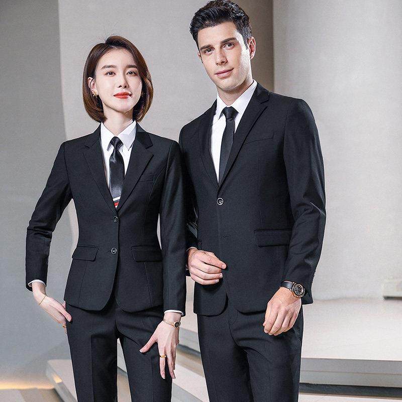 单件西装男女同款工装商务正装4s店售楼部房地产工作服外套西装男