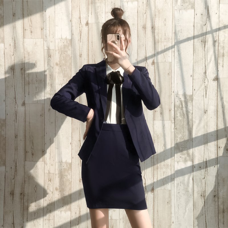 西装外套女2021新款公务员面试正装售楼部工作服高端西服职业套裙