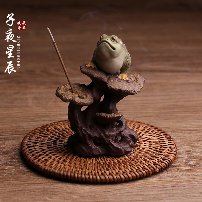 紫砂茶宠摆件招财全手工