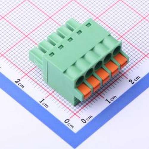 DB2EKD-3.81-5P-GN 插拔式接线端子 3.81mm 1x5P 排数:1 每排P数: