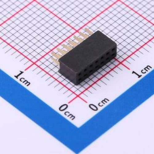 PM127V-12-14-H43 排母 排母 1.27mm 2x07P 直插 镀金 塑高H=4.3m