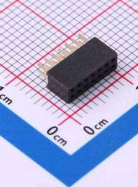 PM127V-12-14-H43 排母 排母 1.27mm 2x07P 直插 镀金 塑高H=4.3m