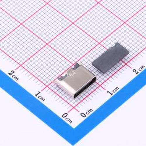 HC-TYPE-C-6P-LT023A USB连接器 Type-C 母 立贴 SMD