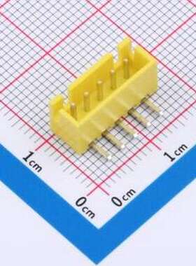 WF-1B254A5P-Y 线对板针座 间距2.54mm 弯插 黄色 1x5P 弯插,P=2.