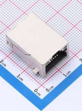 MJ6A-B211-HRL1T001-1C 以太网连接器(RJ45 RJ11) 沉板 不带LED