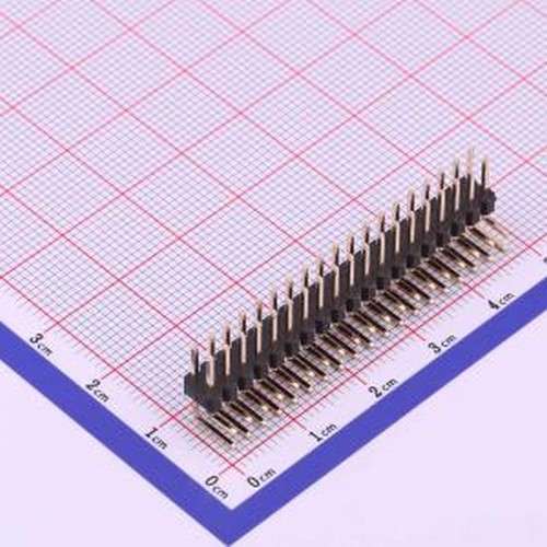 X6521WR-2x19H-C60D30 排针 2x19P 间距:2.54mm 方针 弯插,P=2.54