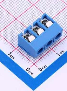 MX301-5.0-03P-BU01-Cu-Y-A 螺钉式接线端子 5mm 1x3P 排数:1 每