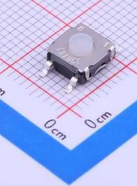 KSC201GLFS 轻触开关 6.2*6.2*0.6mm 立贴 轻触开关 SMD