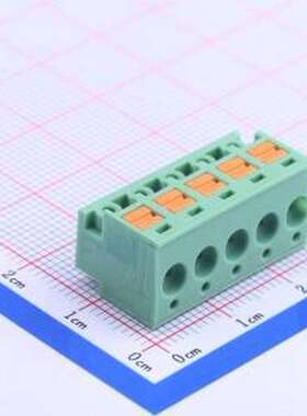 1805546 弹簧式接线端子 5mm 每排P数:5 P=5mm