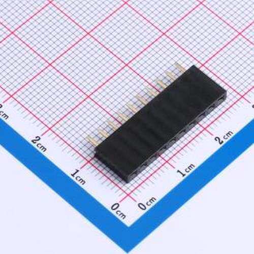 CSHA101-1002A001R1AA 排母 1x10P 间距:2.54mm 直插 插件,P=2.54
