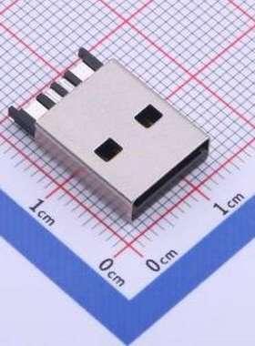 917-111A102DAM0400 USB连接器 Type-A 公 焊线式 黑色