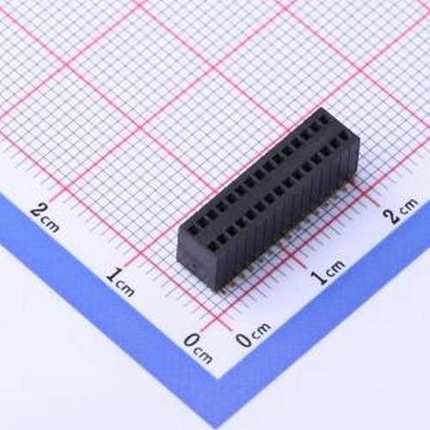 X1321FVS-2x15-C57D65 排母 间距:1.27mm 2x15P 立贴 SMD,P=1.27m