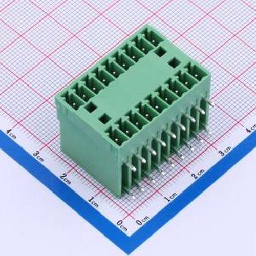 DB2ERH-3.5-2*9P-GN 插拔式接线端子 DB2ERH-3.5-2*9P-GN 插件,P=