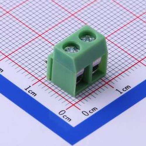 KF126R-5.0-2P 螺钉式接线端子 5mm 1x2P 排数:1 每排P数:2 弯插