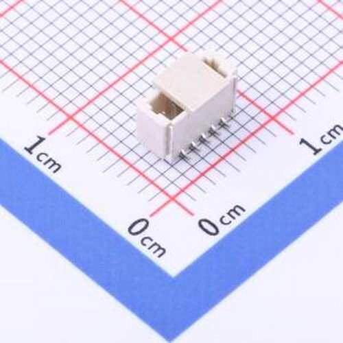 HC-1.0-5PLT 线对板针座 1x5P 间距:1mm 立贴 SMD,P=1mm