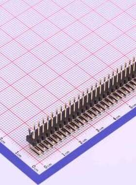 X6521WR-2x27H-C60D30 排针 2x27P 间距:2.54mm 方针 弯插,P=2.54