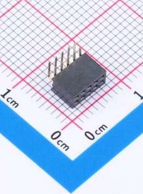 CSEB202-0502A001C1AC 排母 2x5P 间距:1.27mm 弯插 弯插,P=1.27m