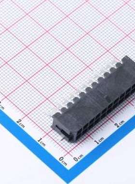 HC-MX3.0-2*11AWT-05 线对板针座 2x11P 间距:3mm 卧贴 黑色 SMD,