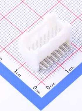 HC-SPH-2*8AW 线对板针座 2x8P 间距:2mm 弯插 弯插,P=2mm