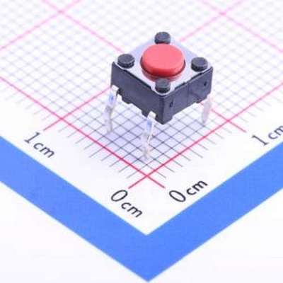 SKHHAQA010 轻触开关 6*6*4.3mm 直插 轻触开关 插件