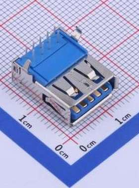 U231-091N-1BLRC19-S5 USB连接器 Type-A 母 弯插 插件