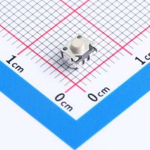 THAM12-BL-R 轻触开关 6230/贴片/3.3H/180gf/黑底LCP白钮/编带 S