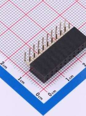 IPCP254F20PB28R 排母 间距:2.54mm 弯插 弯插,P=2.54mm