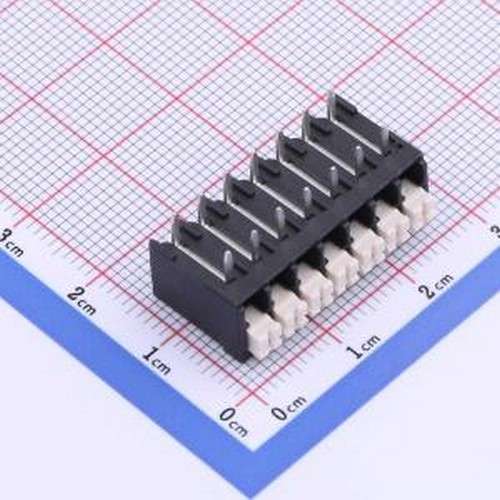 JL212R-35007B01 弹簧式接线端子 1x7P 3.5mm 每排P数:7 排数:1