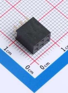 F185-1203A0ASYA3 排母 2x3P 间距:2.54mm 直插 插件,P=2.54mm