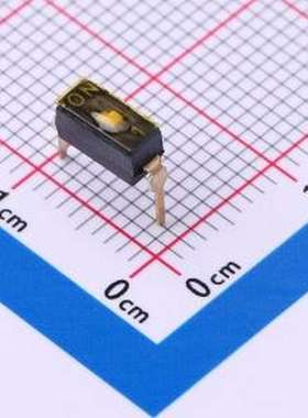 DSIC01THGET 拨码开关 2.54mm 1位插件平柄贴膜拨码开关 插件