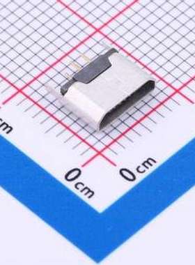 HX MICRO 180D ZB USB连接器 Micro-B 母 直插 SMD