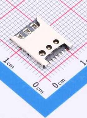 ZX-NSIM-481.25J SIM卡连接器 拔插式 NanoSIM卡 卡座 SMD