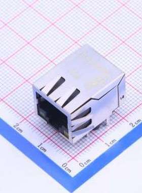 13F-69GYDP2NL 以太网连接器(RJ45 RJ11) 带LED 插件