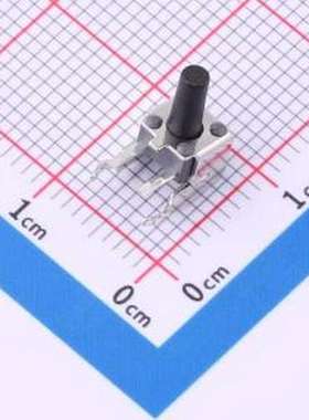 K2-1109AP-G4SW-01 轻触开关 4.5*4.5*8H/260G/插件带支架开关 插