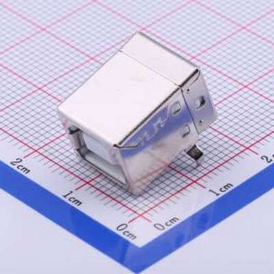 U-USBBR04P-F001 USB连接器 Type-B 母 弯插 插件