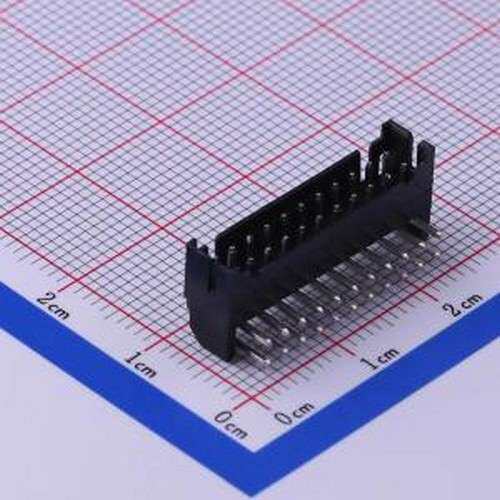 HX20016-22WA black 线对板针座 2x11P 间距:2mm 弯插 黑色 弯插,