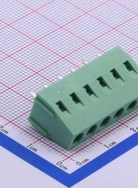 DB128V-5.0-6P-GN-S 螺钉式接线端子 5mm 1x6P 排数:1 每排P数:6
