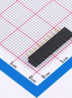 X4611FV-10-C43D28 排母 间距:2mm 1x10P 直插 插件,P=2mm