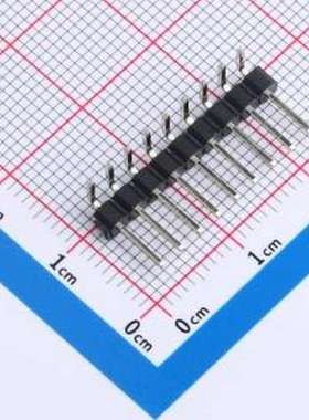 DS1022-1x9RDF11-B 排针 DS1022-1x9RDF11-B 弯插,P=2.54mm