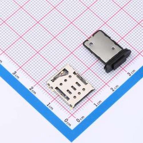 SMN-329-ARP7 SIM卡连接器 拔插式 NanoSIM卡 卡座 (2件套) SMD