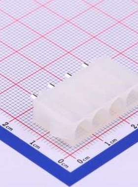 HX63080-4A 线对板针座 1x4P 间距:6.35mm 直插 插件,P=6.35mm