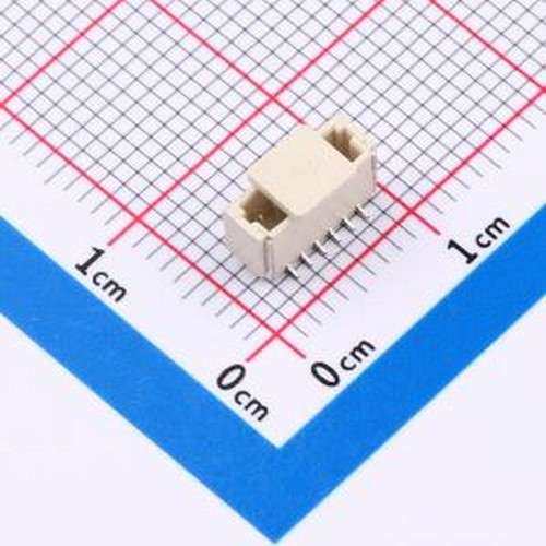 WAFER-SH1.0-6PLT-W1-P 线对板针座 1x6P 间距:1mm 立贴 SMD,P=1m