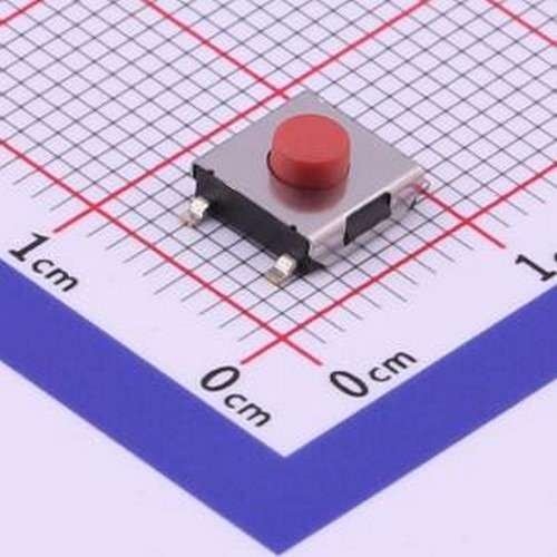 K2-1157SP-D3SB-01 轻触开关 6×6×3.4 4P 脚位8.3 180G红色按柄